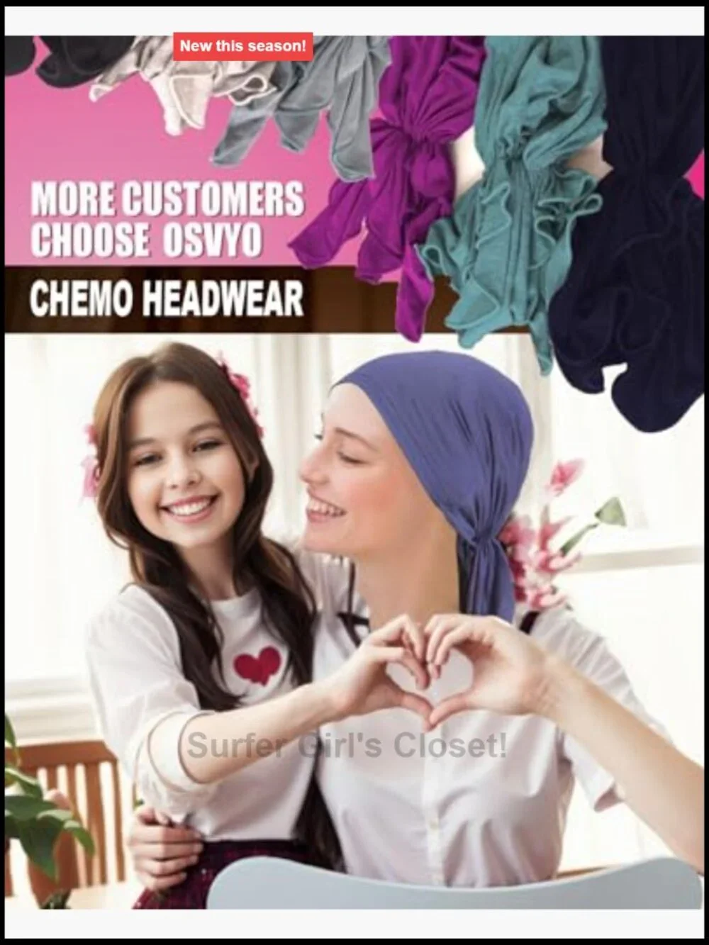 N/A chemo headscarf